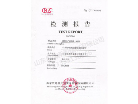 檢測報告